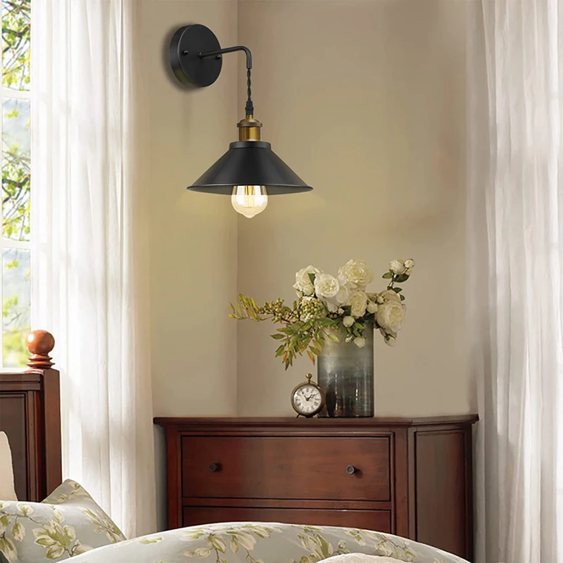 Wall Sconces Light LED Wall Lamp Wall Lamp Vintage Wall Lamp with Plug Switch Industrial Loft Decoration Sconce Light for Restaurants Bathroom Dining Room Indoor Lighting