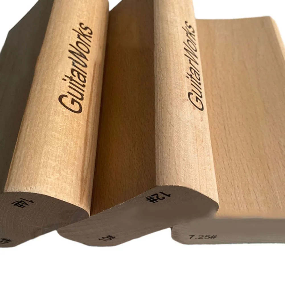 

Sanding Block Durable and Convenient! Wooden Color For Guitar Sanding Block for Fret Leveling and Fingerboard Sanding