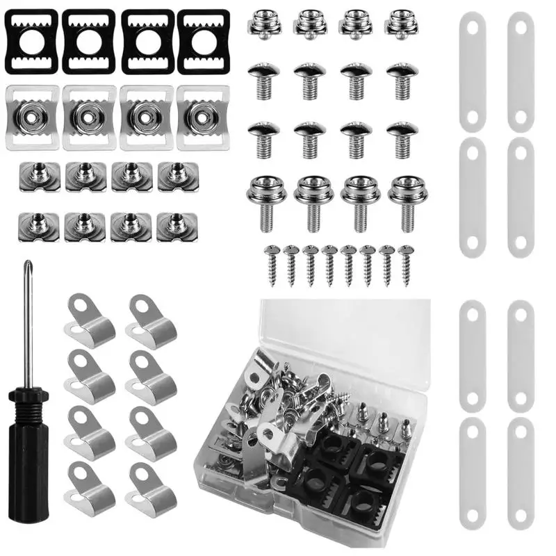 Hockey Helmet Repair Kit 57X Helmet Replacement Parts Clips Screws Hardware Kit Maintenance Tools For Football Baseball