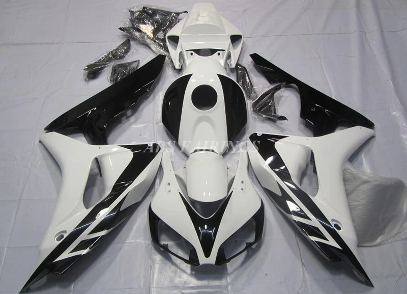 

4Gifts New ABS Whole Motorcycle Fairings Kit Fit For HONDA CBR1000RR 2006 2007 06 07 Bodywork Set Black White