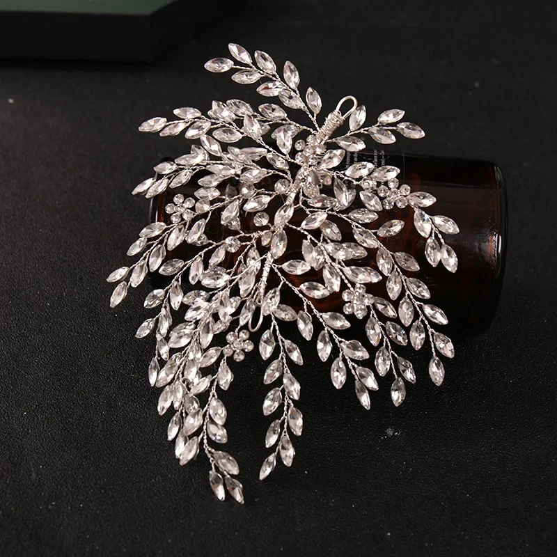 Silver Color Crystal Headband Hairband For Women Rhinestone Party Headband Bridal Wedding Hair Accessories Jewelry Gift hair accessories bridal hair accessories bridal jewelry set