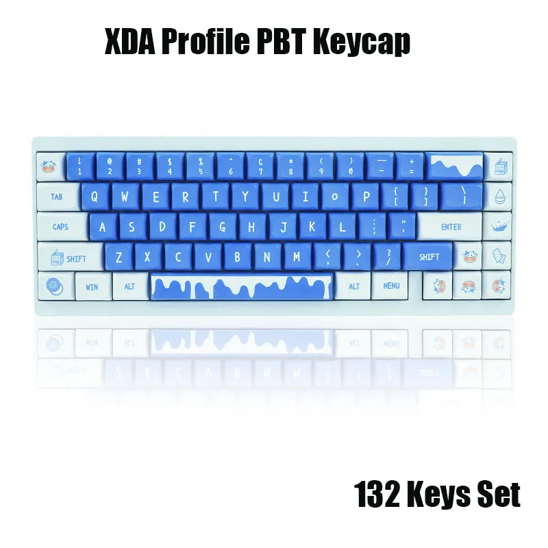 

Novelty Article XDA Profile PBT Keycaps Gaming Mechanical Keyboard Custom 132 Keys Teclado PC Gamer Mx Switch Key cap Dye-Subbed