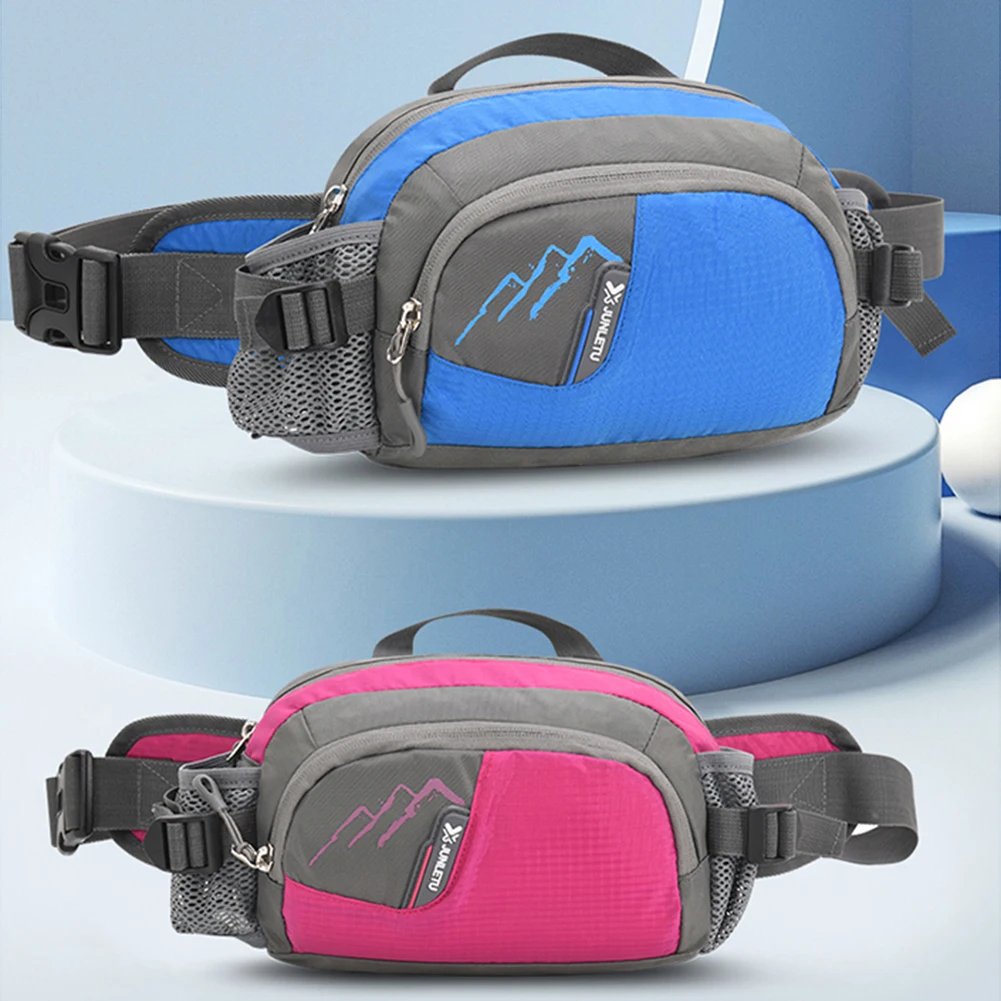 Sports Waist Bag Man/Woman Marathon Trail Running Waist Pack Riding Fitness With Water Bottle Bag Dual Pocket Mobile Phone Bag 5