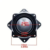 Heavy-Duty Chair Swivel Base 6"/4", 360° Rotating, Smooth Mechanism - Perfect for Bar Stools & Furniture Accessories 2