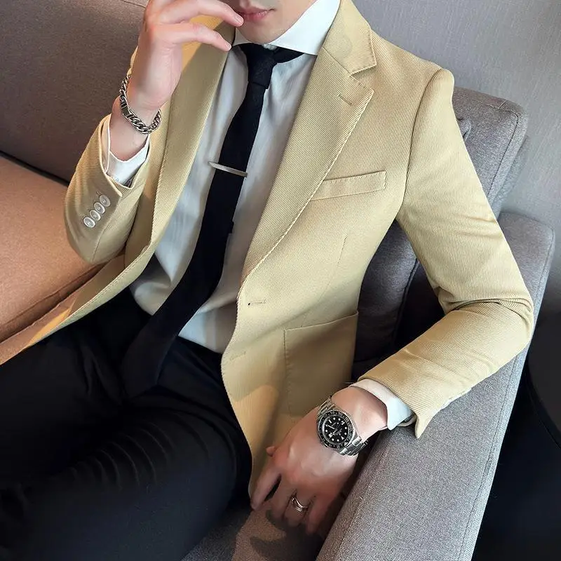 

4534-Twill two-button simple suit