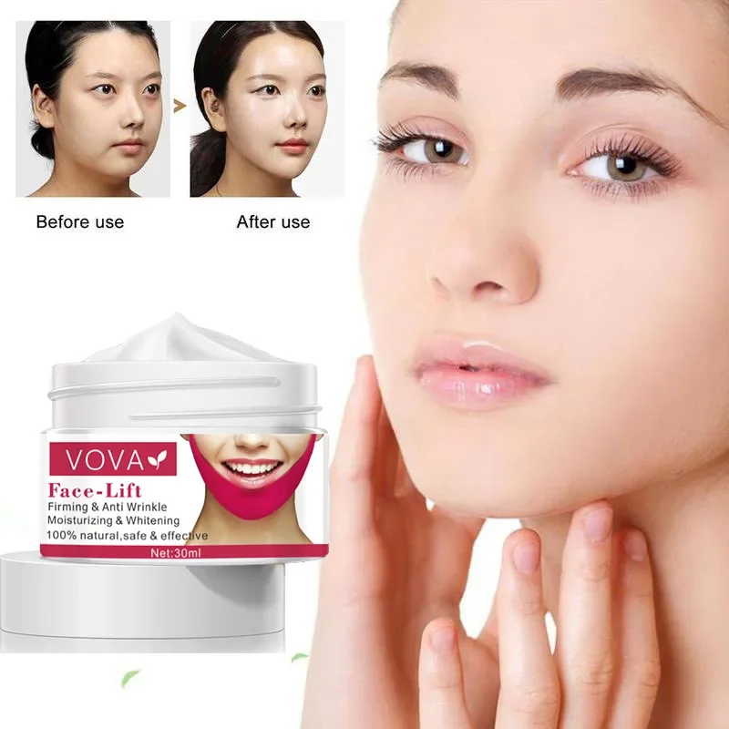 Face Skin Cream V Line Face Shaper Face Lifting Cream Facial Lifting Tightening Slimming Cream Double Chins Reducer Beauty Products