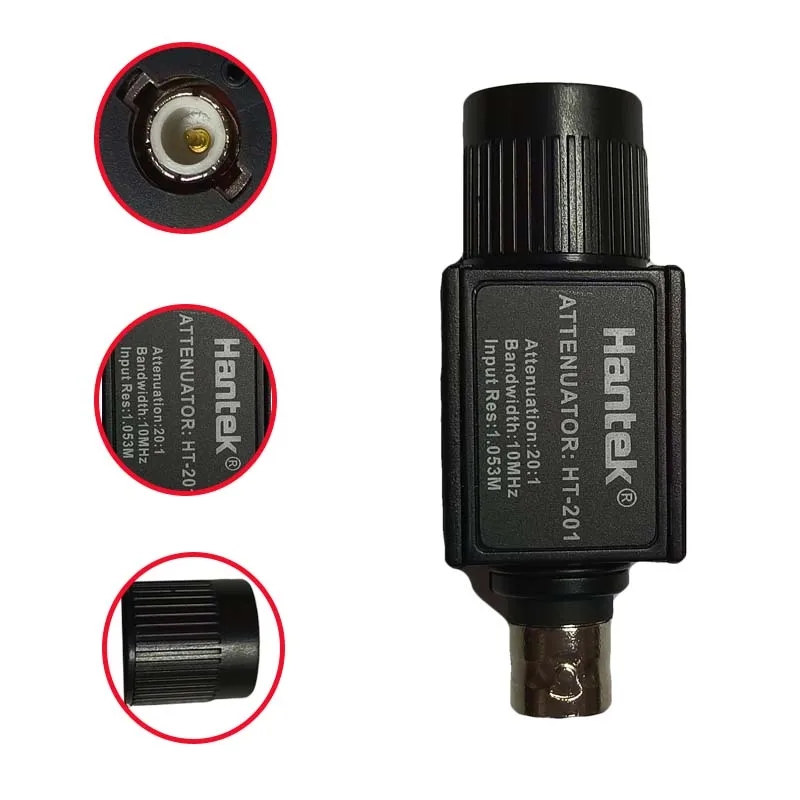 Hantek  Attenuator HT201  Signal Passive  20:1 10MHz Bandwidth Passive 300V Oscilloscope 1008C For Pico Hantek HT-201 3
