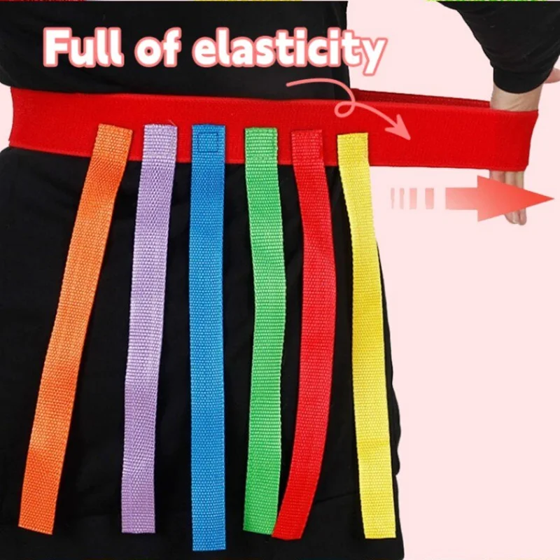 Catch Tail Props Outdoor Funny Game Toy Belt Kindergarten Collective Game Pulling Tail Parent-child Teamwork Game Skill Training - Bilde 3