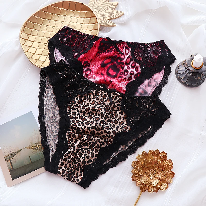 New Men's Underwear U Convex Bag Hip Sexy Leopard Print Bikini Men's Briefs Comfortable Breathable Quality Male Panties 3