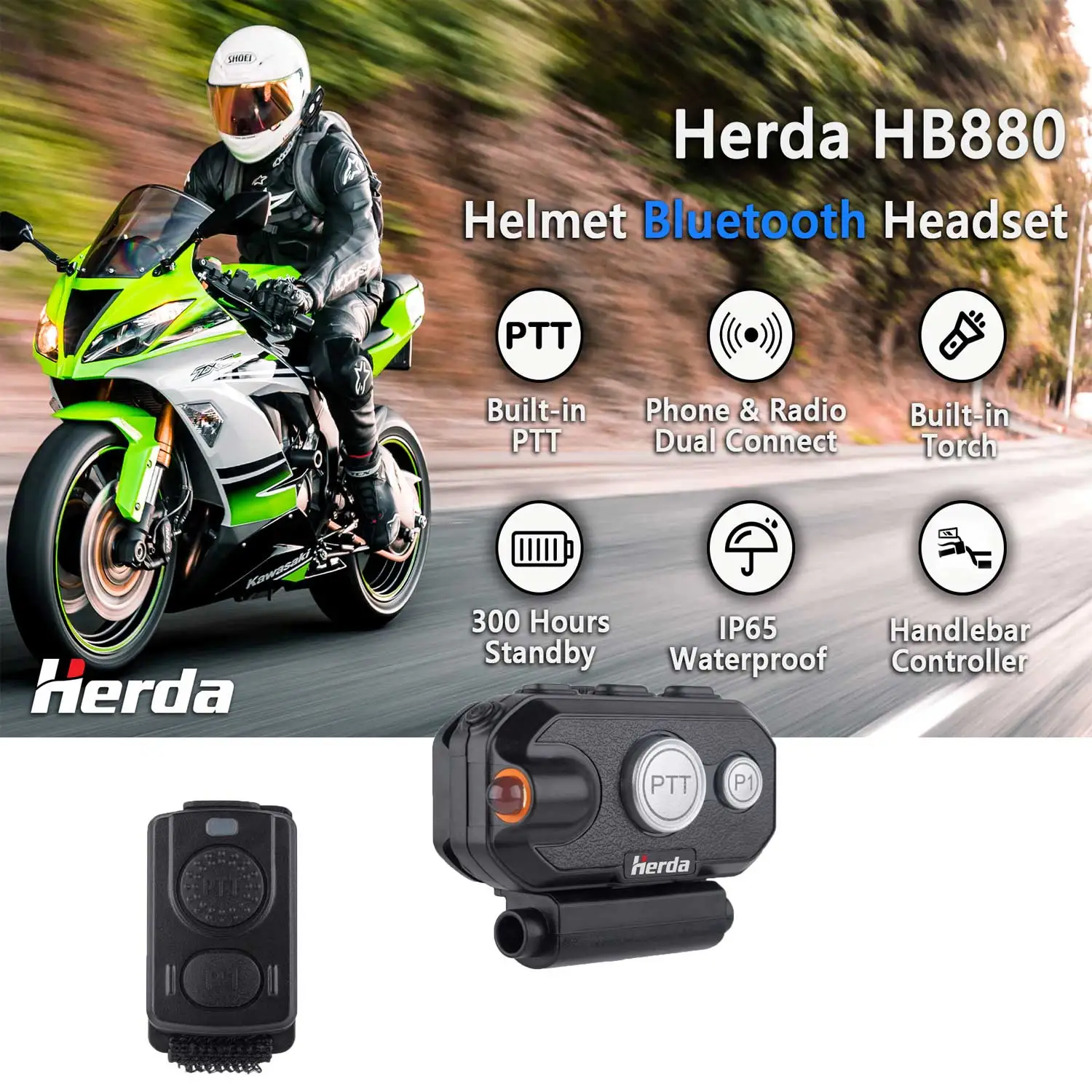 zelloHeadphonesHighQualityHB880AccesoriosMotoMotorcycleHelmetHeadsetWireless