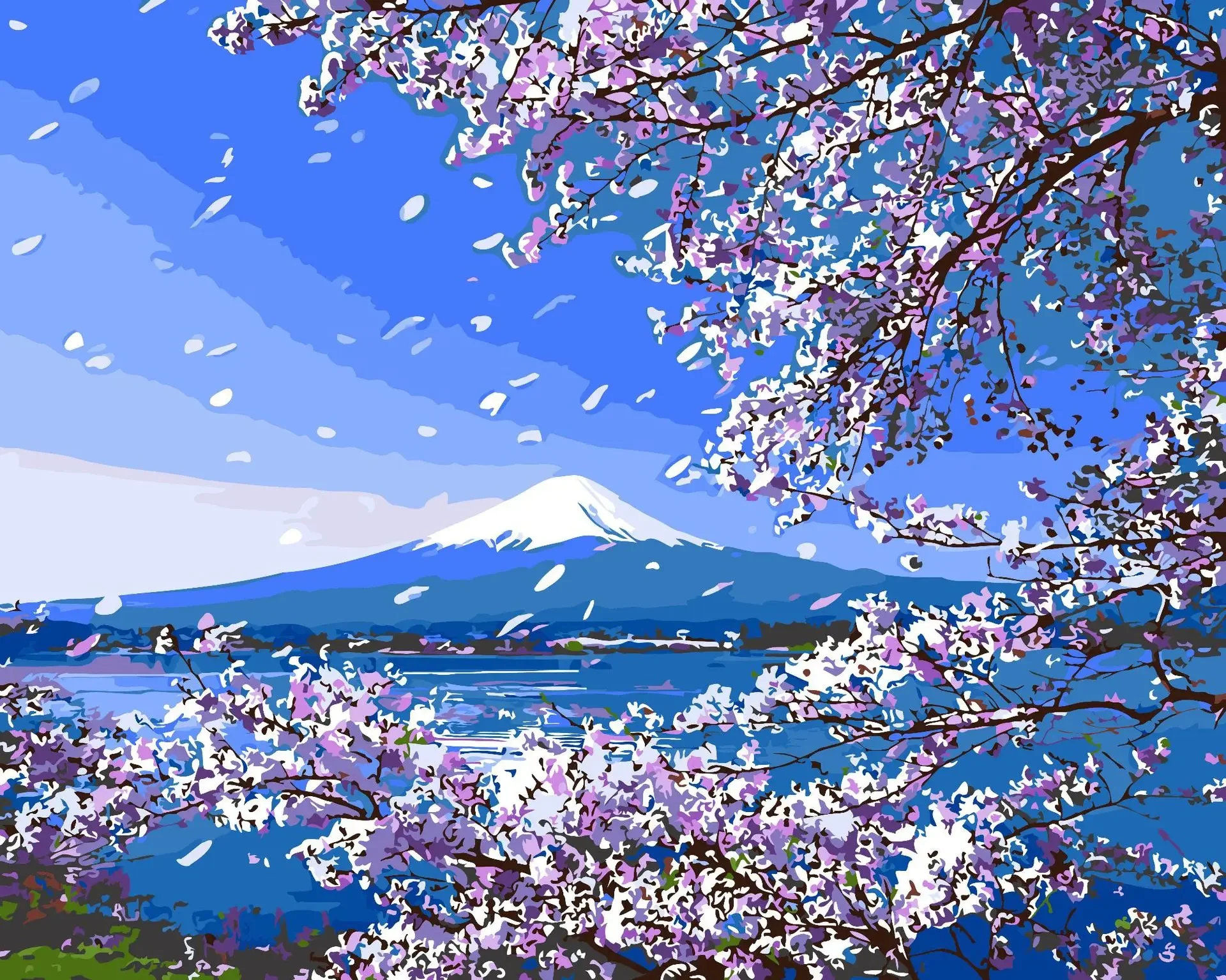 

2900200 Landscape painting hanging painting sofa background wall decoration entry porch oil painting