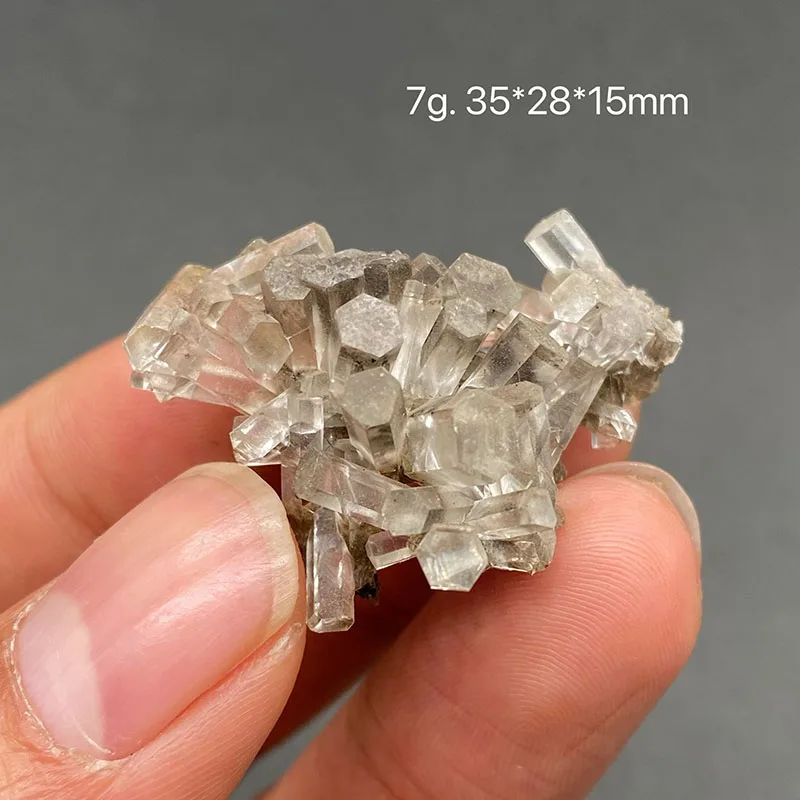 100% natural columnar transparent calcite raw stone mineral specimen healing crystal collection