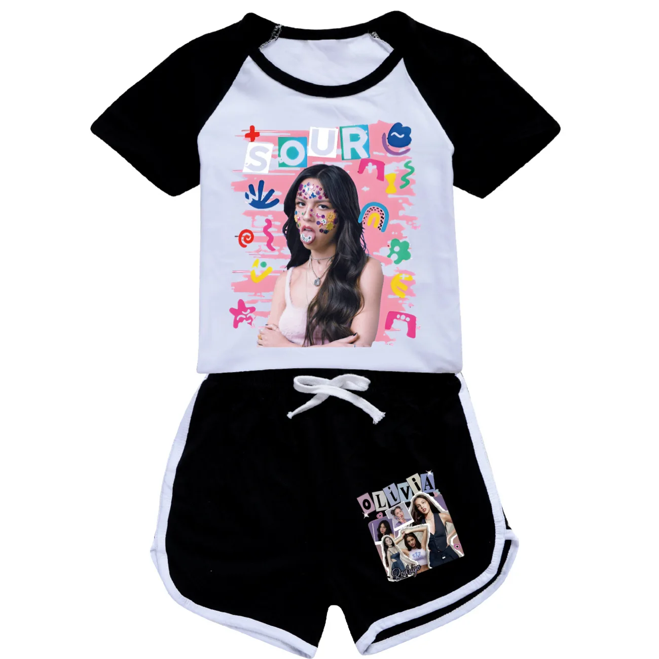 O-Olivia Cool R-Rodrigo Girl Pajamas Kids Clothing Boys T Shirt Shorts Set Boys Clothes 2-16Years Child Teenage Kids Sport Shirt 3