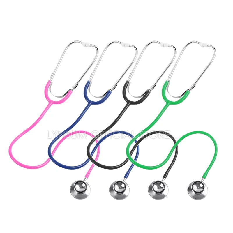 Medical Stethoscope Portable Dual Head Stethoscope Doctor Cute Estetoscopio Professional Cardiology Medical Equipment Device for Student Vet Nurse dual head stethoscope