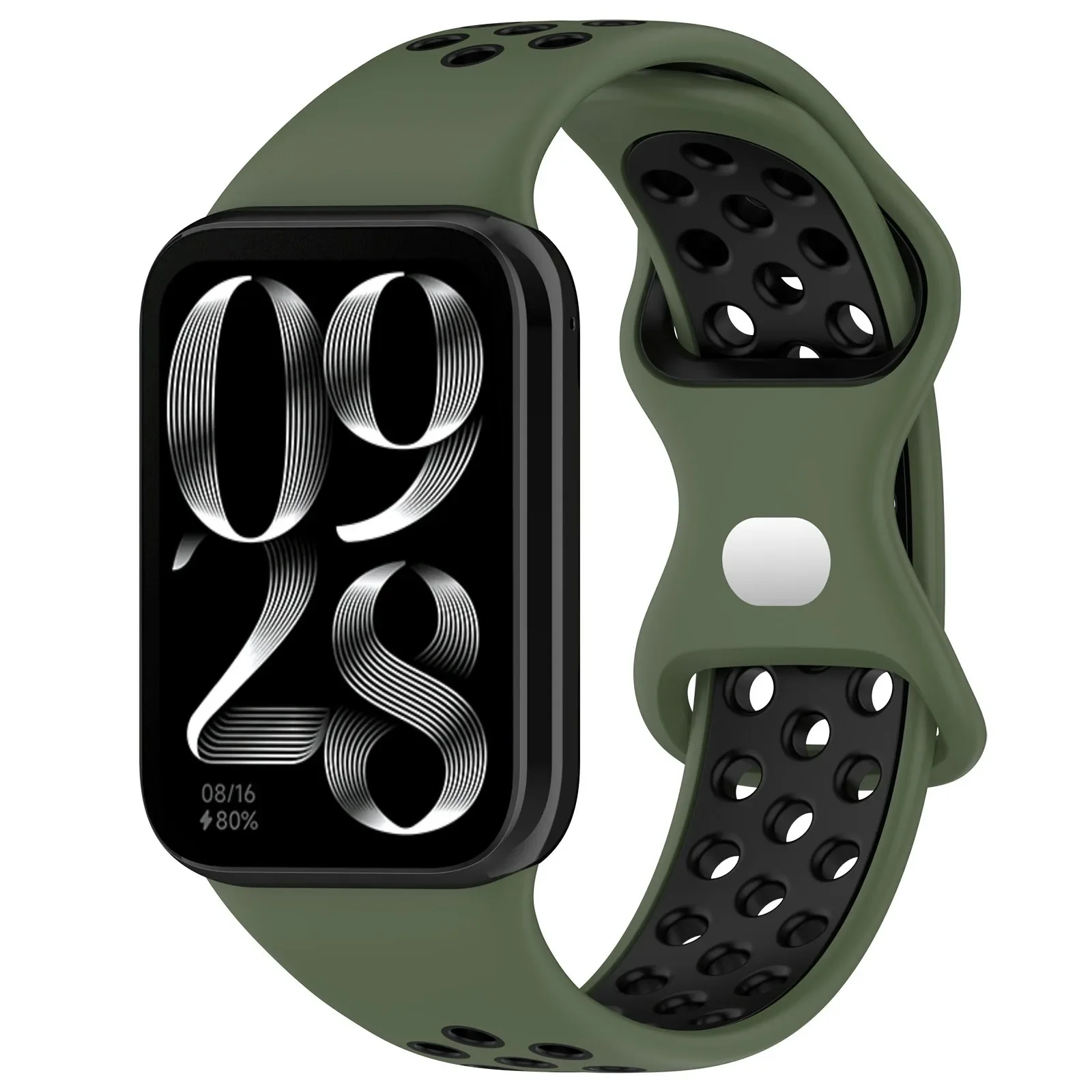 Two-Tone Silicone Strap for Smart Watches - Stylish Replacement Wristband
