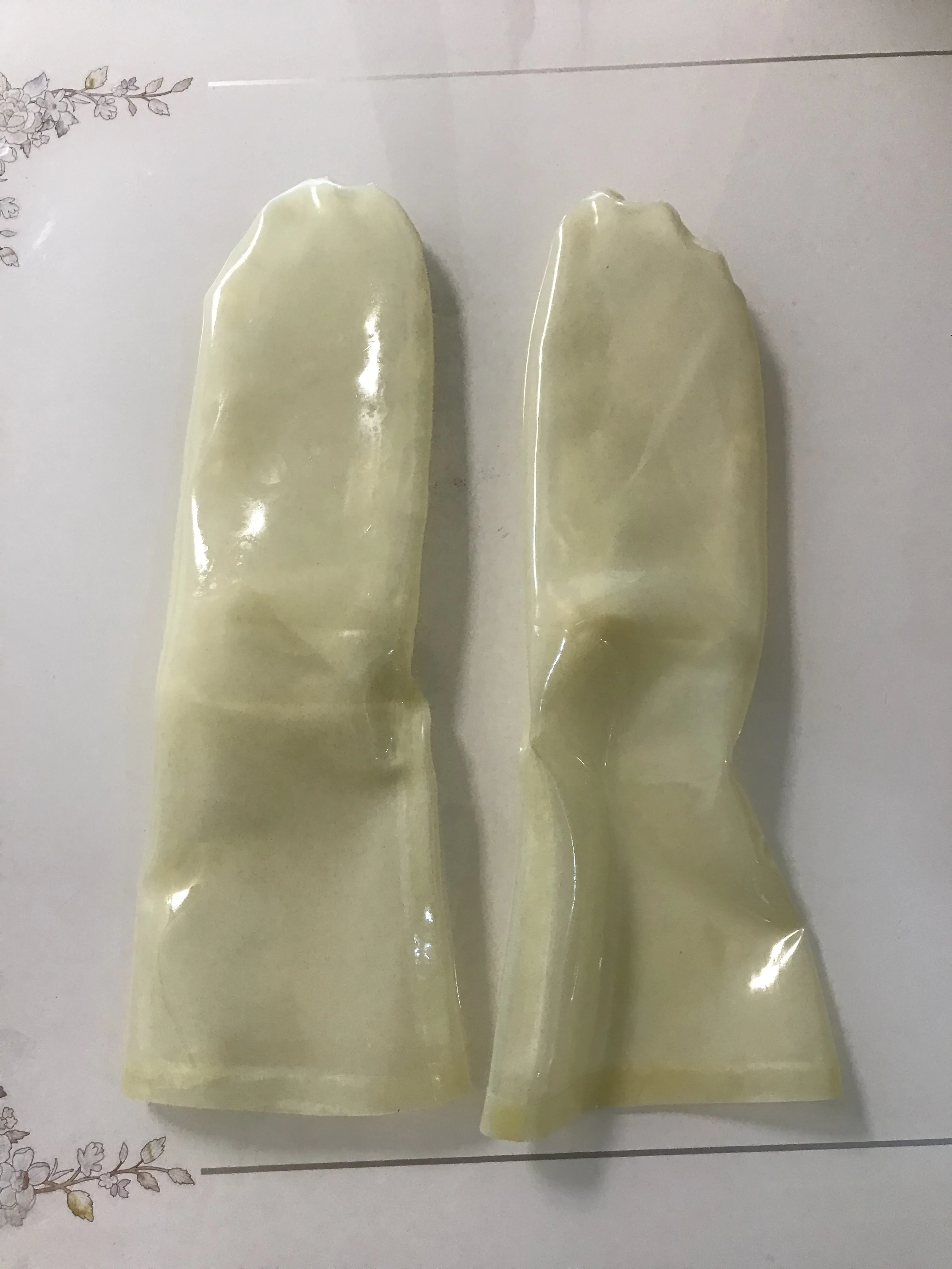 Handmade Unisex 0.4mm Transparent Latex Rubber Socks Customize