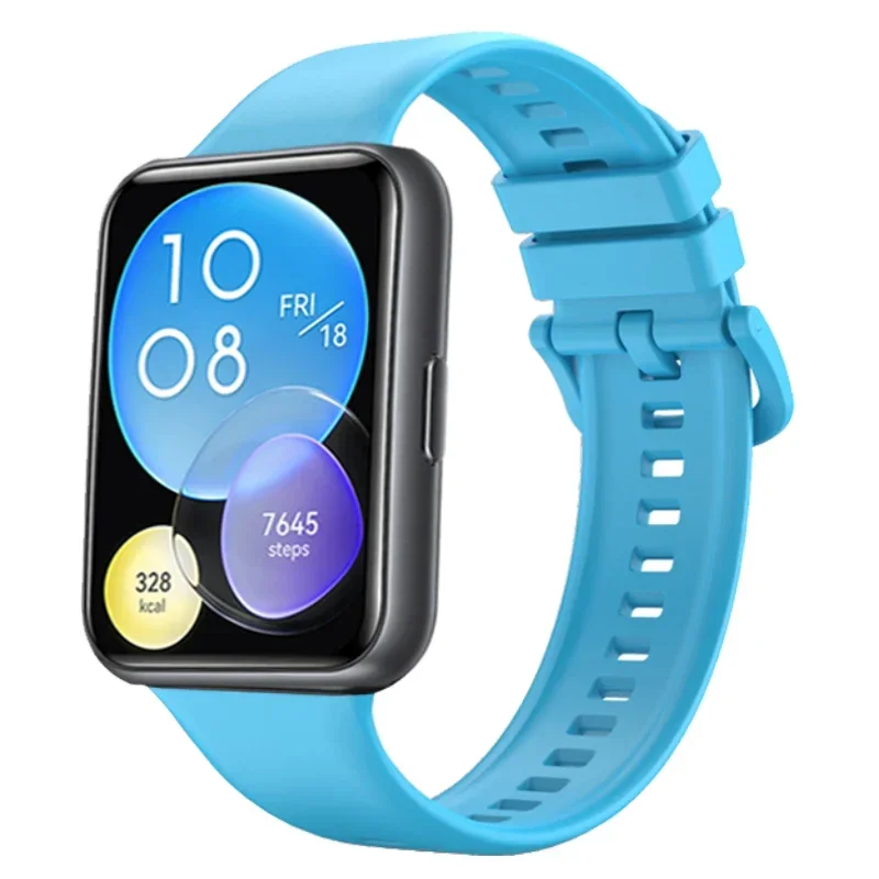 Silicone Bracelet Strap with Metal Buckle - Sporty Replacement Wristband Accessories