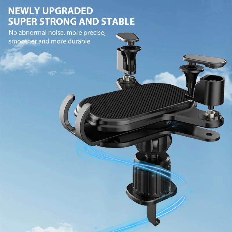 360° Rotatable Car Phone Holder Gravity Lock Phone Mount Flexible Length Adjustment Universal Auto Air Vent Stand for 4-7 Inches