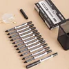 S656 Straight Liquid Walking Bead Bullet, Full Needle Tube, Neutral Pen, Office Signature Pen, Carbon Pen, 0.5 Black 2