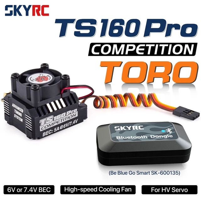 SKYRC TORO TS160 160A ブラシレスセンサー付き ESC SKYRC TORO TS160 Pro 160A ブラシレスセンサー ESC 6V/7.4V BEC