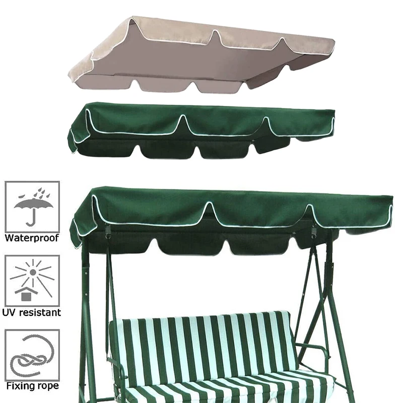Porch Swing Awning Replacement Waterproof Swing Canopy Garden Outdoor Hammock Awning Window awning