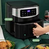 1600W Household Air Fryer 8L Touch Screen Panel Air Fryer Capacity Pizza Oil-Free Salt-Free Cookware Touch Screen Electric Fryer 5
