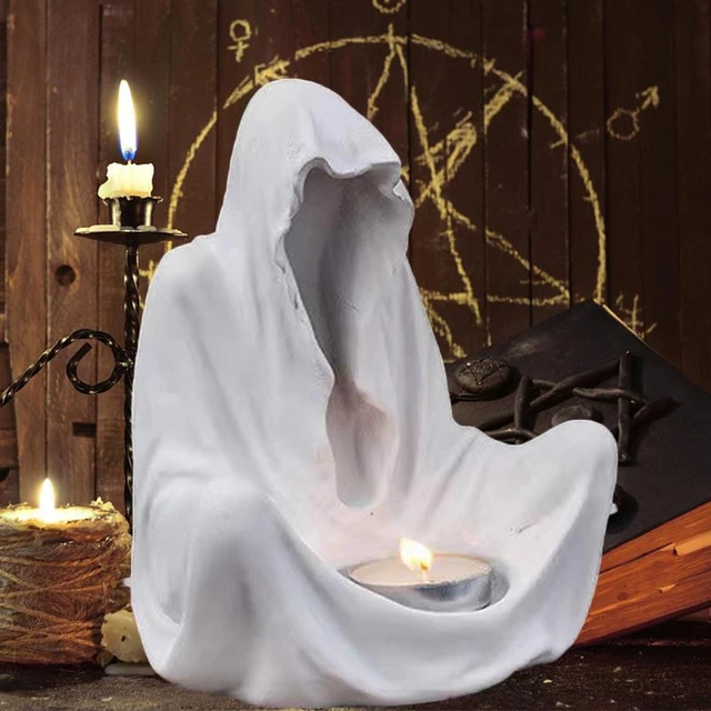 Candle Container Creative Halloween Ceramic Craft Pendant Aromatherapy Candle  Container DIY Ghost Candlestick - AliExpress