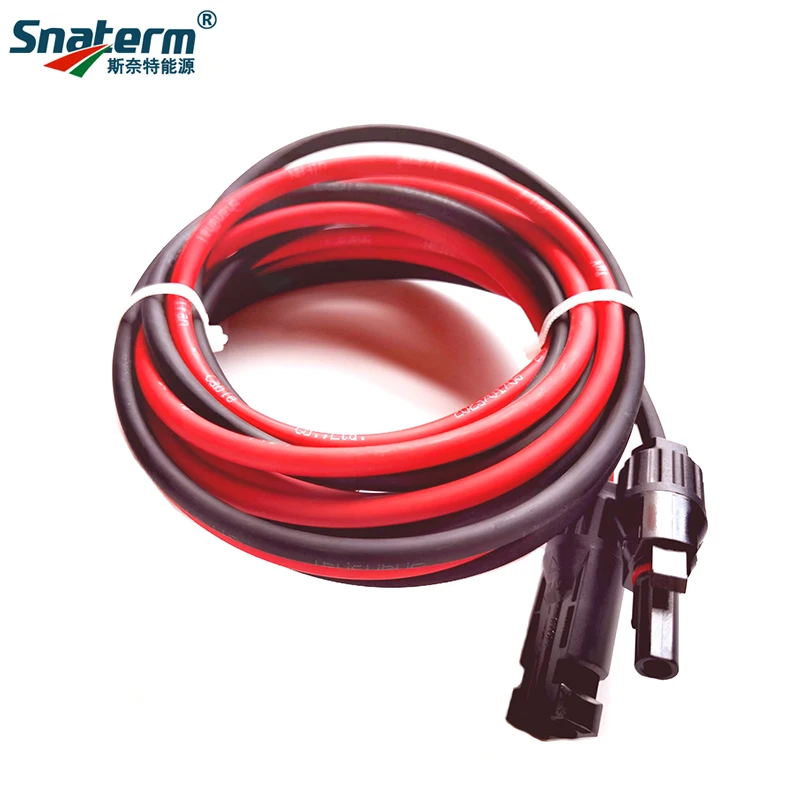 Connection 10awg 12awg Solar Extension Cable Red+black - Temu