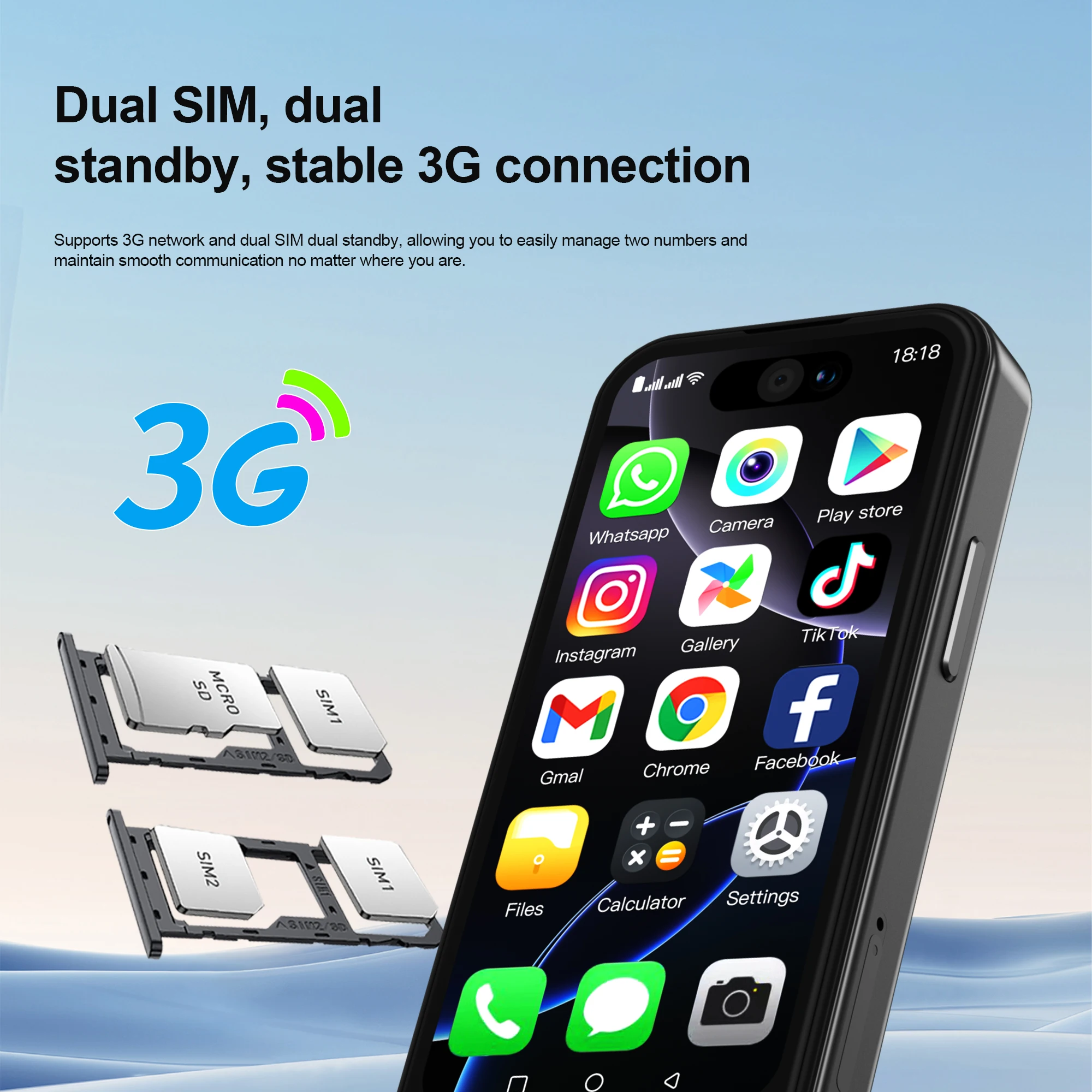 SERVO 17PRO MAX Androidミニスマートフォン 3G WCDMA デュアルSIM