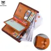 BULLCAPTAIN New 100% Leather Men's Wallet High Quality Product Leather Men's Wallet Multifunctional Card Slot Short Wallet QB017 3
