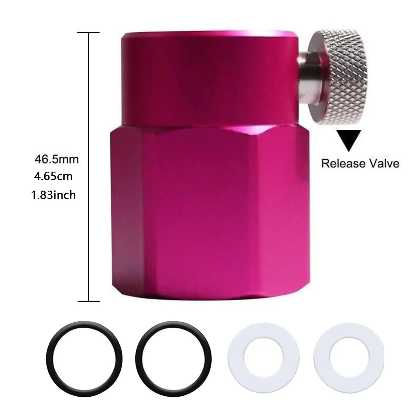 Soda Maker CO2 Refill Adapter Cga320 Threaded Soda Cylinder Refill Connector Soda Maker Accessory Quick Adapter for Soda Machine