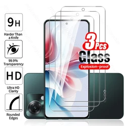 3PCS HD Explosion - Proof Protective Phone Screen Glass Film - Oppo Reno11 F 5G (Transparent - 3PCS)