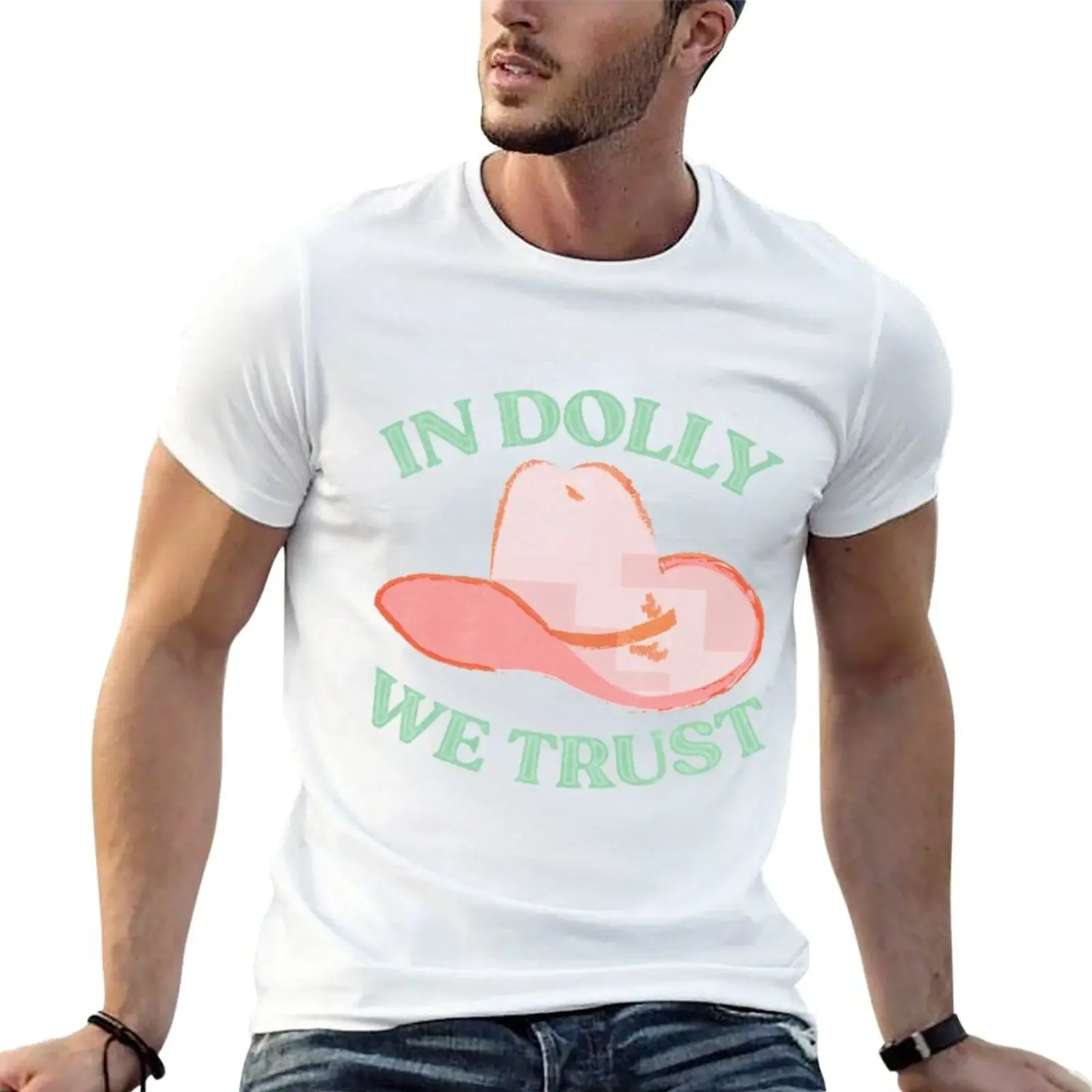 

BLUE IN DOLLY WE TRUST T-Shirt blanks funnys customizeds mens graphic t-shirts big and tall