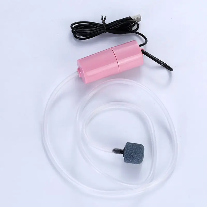 USB Aquarium Air Pump with Air Stone and Silicone Tube Energy Saving