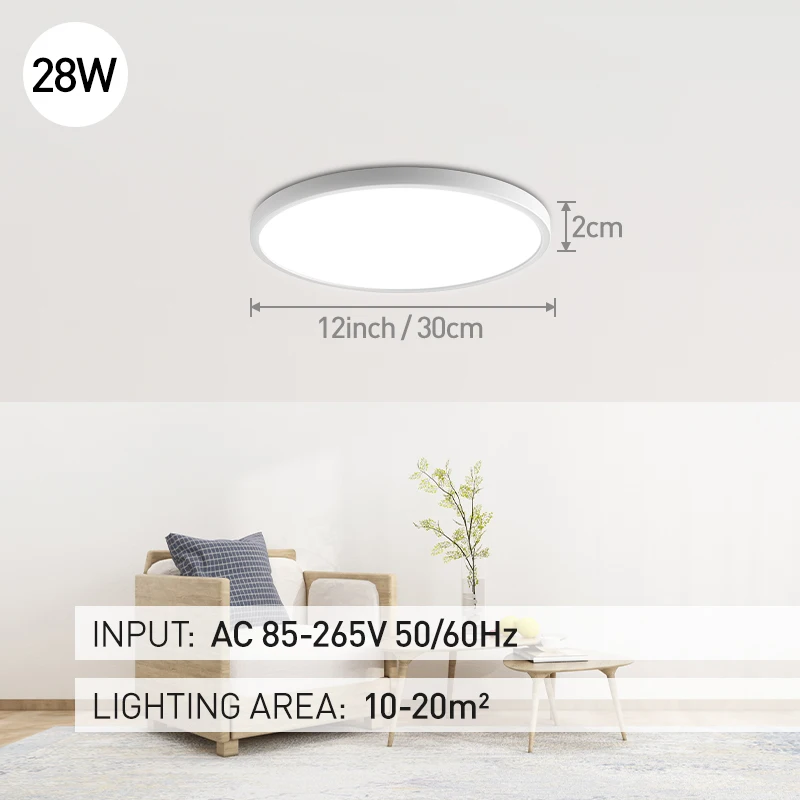 20inch Dimmable Led Ceiling Lamps Smart APP Remote Control Ultra-thin Bedroom Ceiling Lights Panel Light For Living Room Kitchen bathroom ceiling light fixtures Ceiling Lights