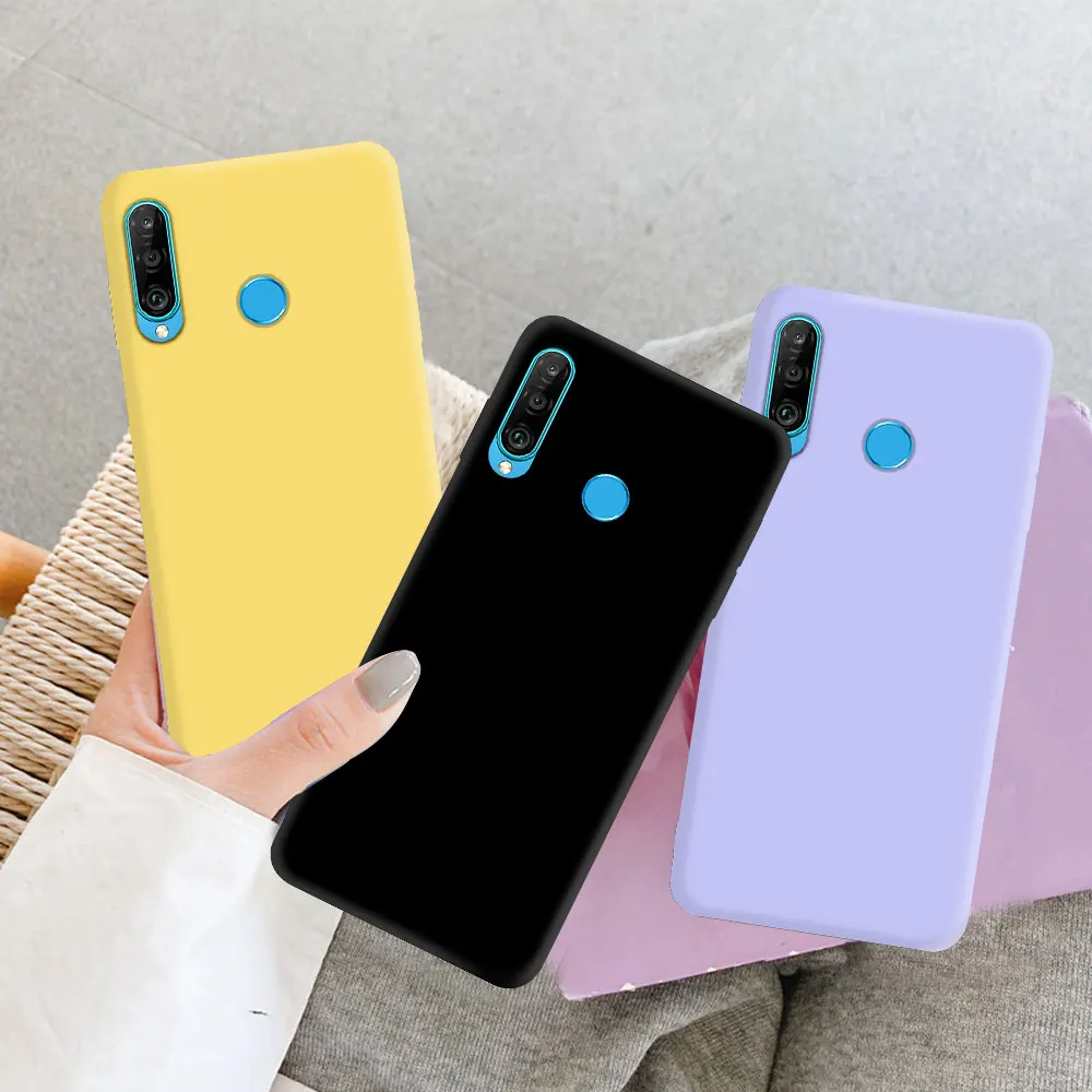 Liquid Soft Silicone TPU Protective Back Cover - Enhanced Grip and Shock Absorption for Huawei P30 Lite and Nova 4e