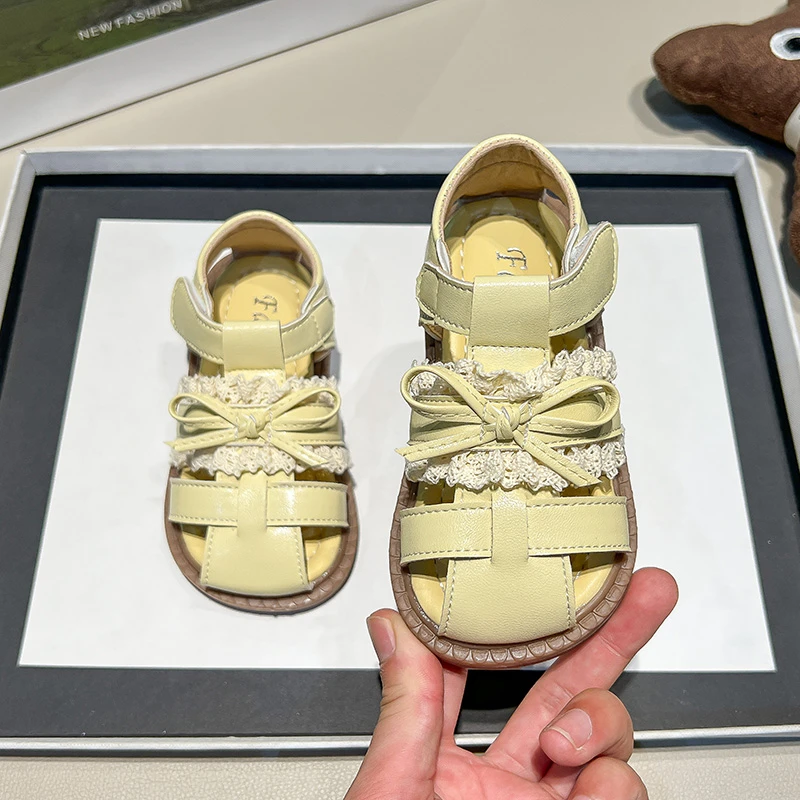 Leather Kids Sandals for Girls Summer