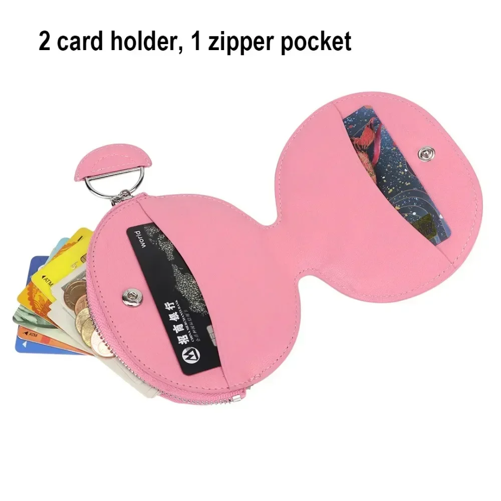 URBAN MASTER Cute Zipper Coin Purse for Women Genuine Cow Leather Mini Creative Card Holder Fashion Casual Small Wallet 1444