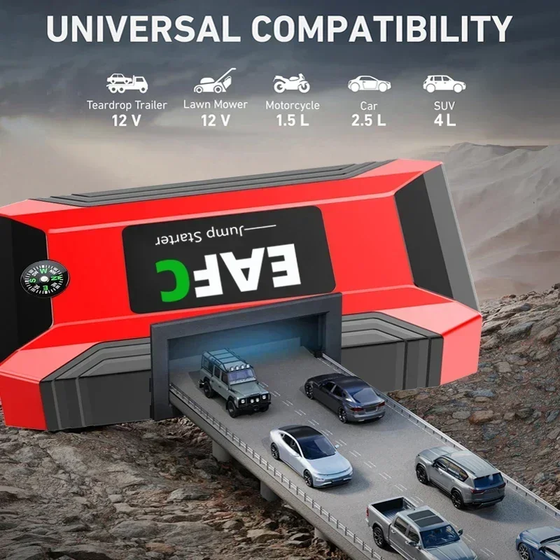 1200A/600A Power Bank Car Starter Auto PowerBank Battery Start Booster Charger Device car jump starter jump starter car battery charger portable battery charger for Gasoline Diesel Car Starter