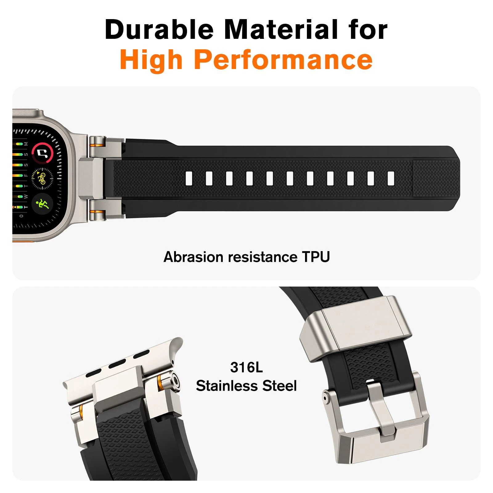 Men's Premium Silicone Sport Strap