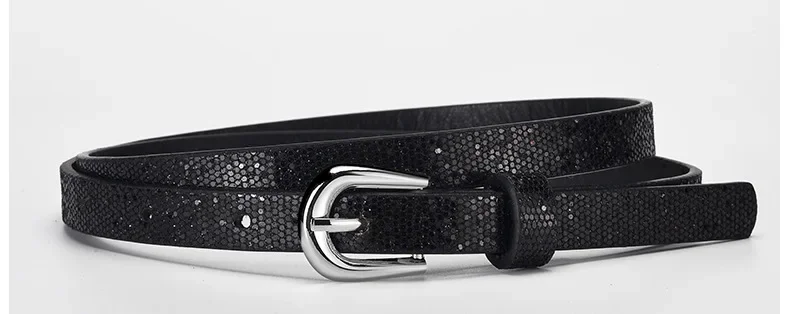 90cm Shiny Fish Scales Patterns Belts for Children Shimmering Powder PU Belts Girls Students Beautiful Belts Apparel Accessories
