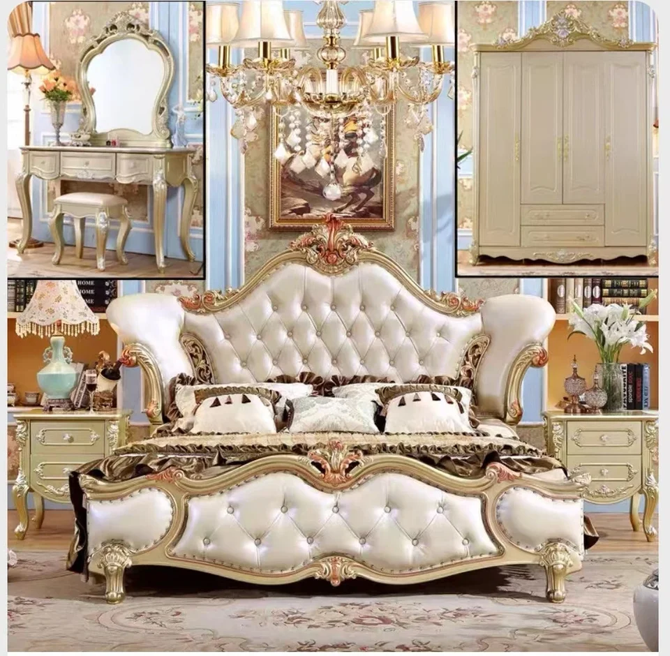 Luxury Classical European style furniture bedroom sets antique royal king  home furniture bedroom set - AliExpress, image size:960x940