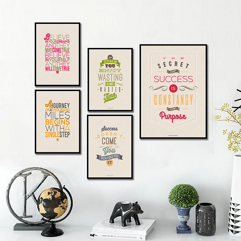 Inspirational Motivational Quote Wall Art