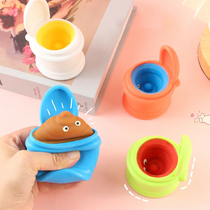 

HOT SALE Simulation Vent Strange Toys Squeeze Toilet Squeeze Cup Decompression Fitget Anti Stress Series Toilet Poop Happy Pinch