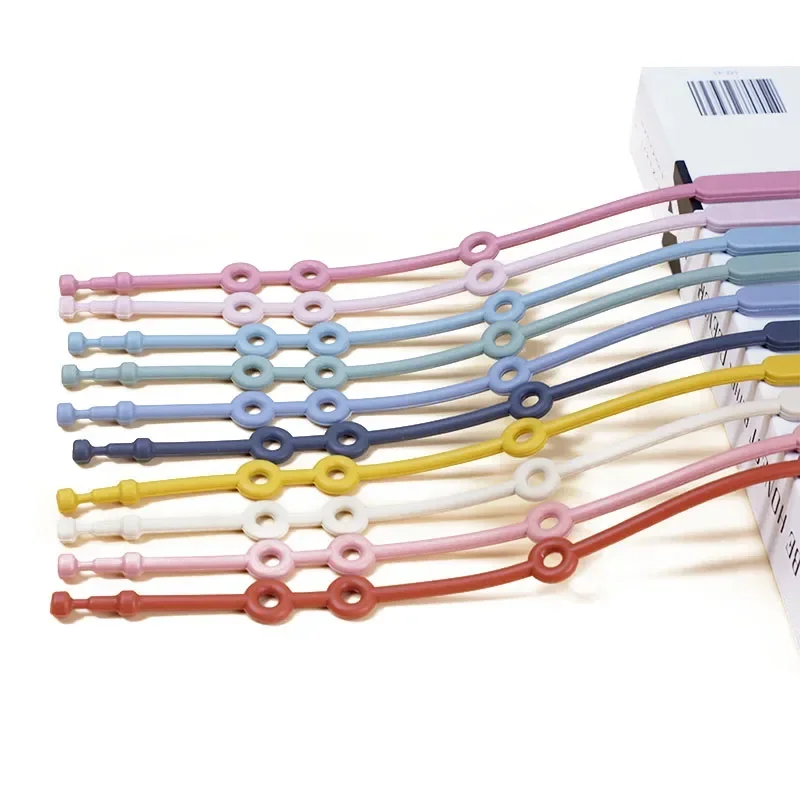 Description Picture 2 of itemNew Silicone Toy Safety Straps Newborn Teething Soother Chew Dummy Chains Adjustable Baby Pacifier Clip Teether Straps