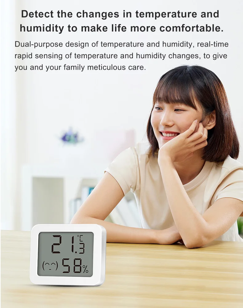 Ewelink Zigbee3.0 Temperature & Humidity Sensor Real-Time Monitoring Accurate In