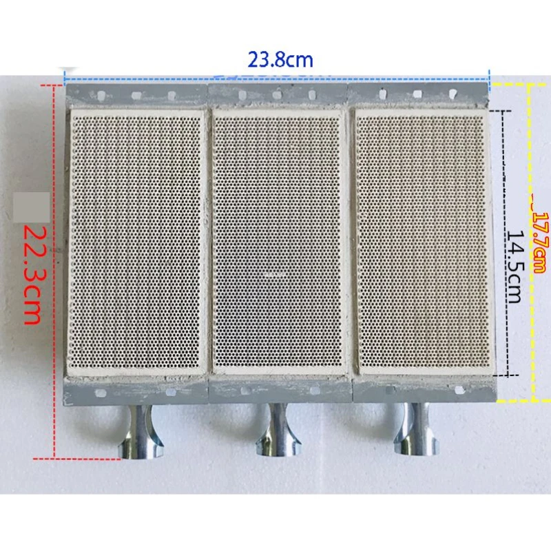 1pc ceramic honeycomb soldering board For gas heater refractory heating stove Gas Stove Head 14.5*22.3*23.8cm gas stove adapter
