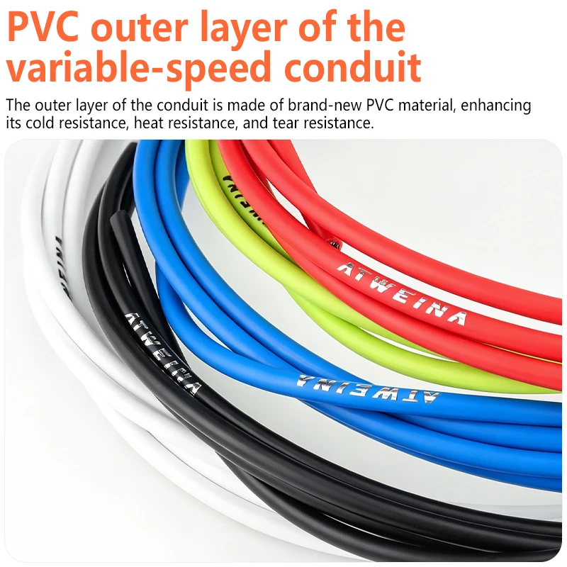 Premium Bicycle Shift Cable Set - High-Performance Transmission Tube and Wire Housing for Gear System