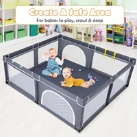 Extra Large Baby Playpen Safety Baby Play Yard w/50 Ocean Balls & 4 Handles 2