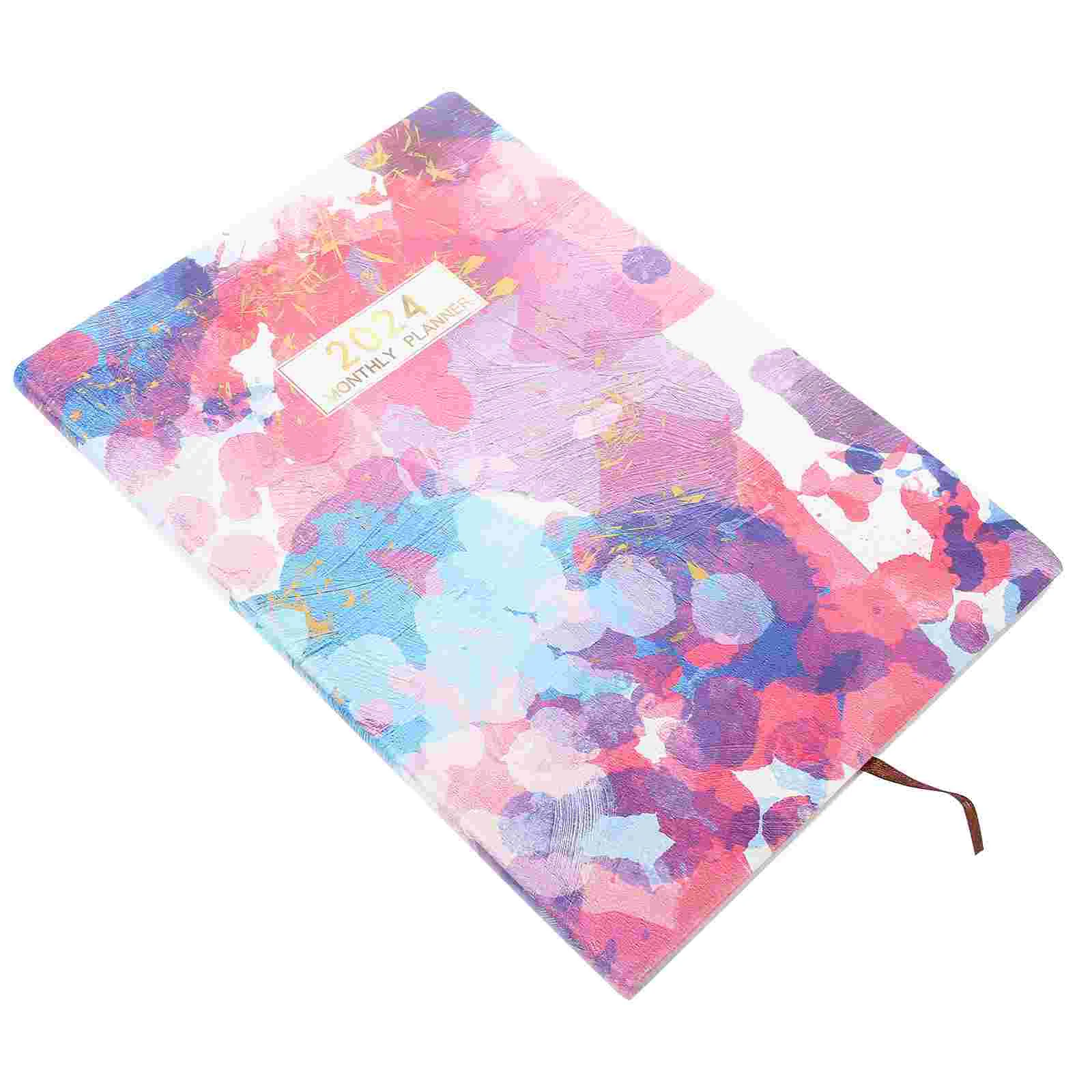 

2024 Agenda Book Toolet Paper Planner Organizer Schedules Scrapbook Portable Academic Home Accessory